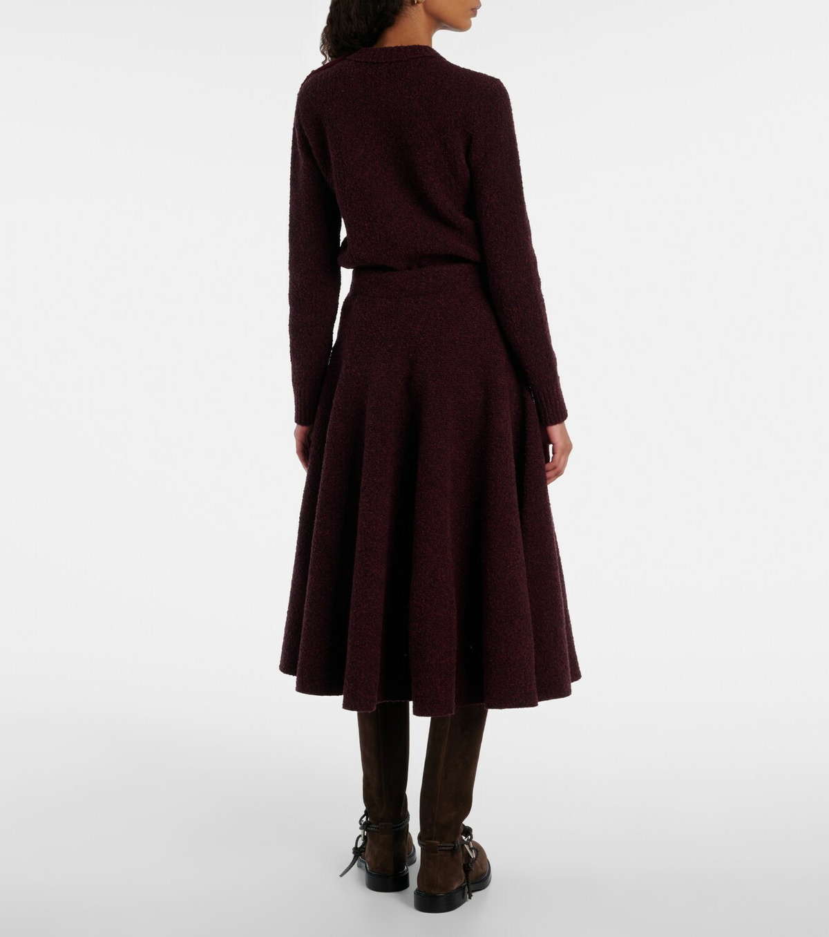 Bottega Veneta Knot knitted midi skirt