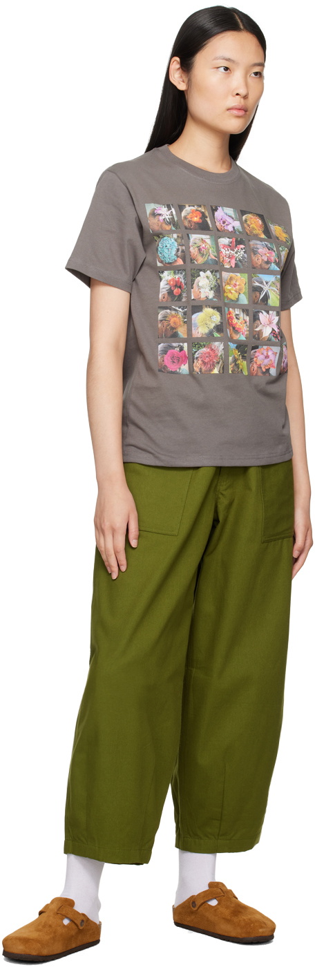 Gentle Fullness Gray Printed T-Shirt