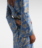 Veronica Beard Ember printed silk-blend maxi dress