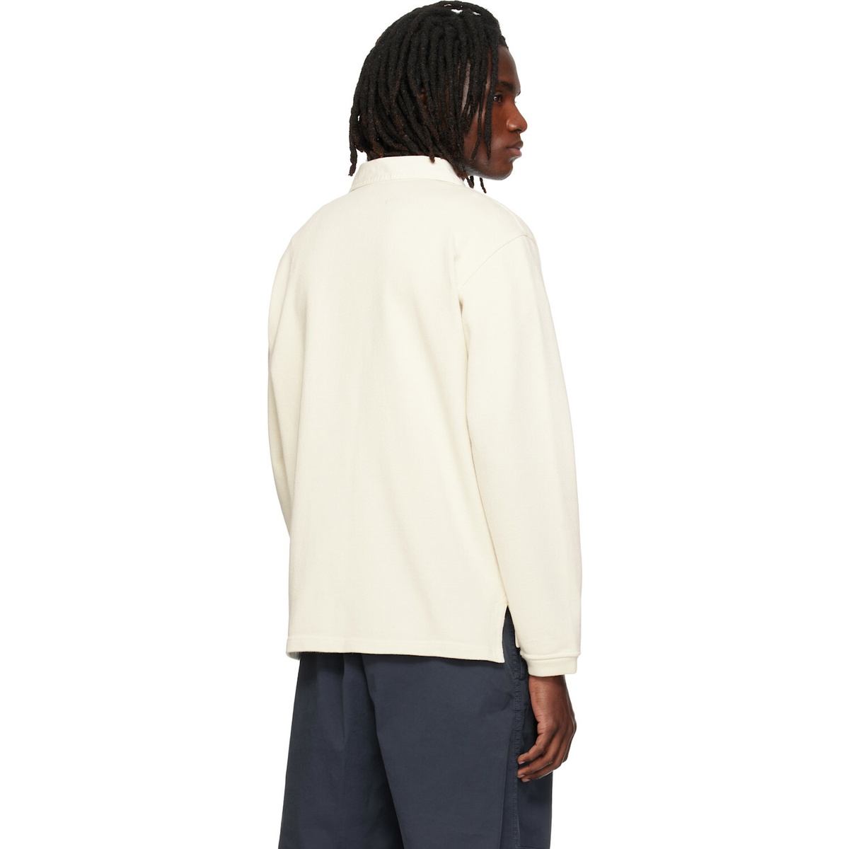 Stone Island Off-White 6100001 Heavy Cotton Jersey Polo