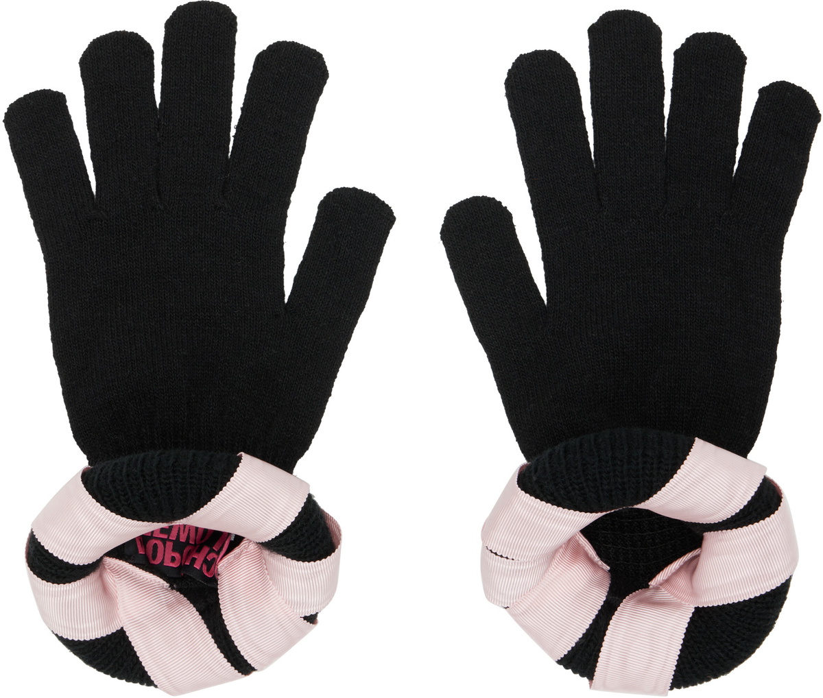 Chopova Lowena Black Cribbage Cross Gloves