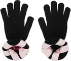 Chopova Lowena Black Cribbage Cross Gloves