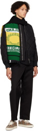 Burberry Black Diamond Quilted Bomber Jacket