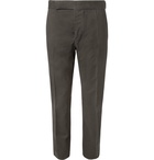 Berluti - Slim-Fit Cotton-Twill Trousers - Men - Dark green