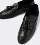 The Row Caden leather loafers