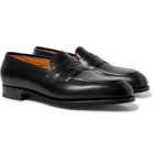 Edward Green - Piccadilly Leather Penny Loafers - Black