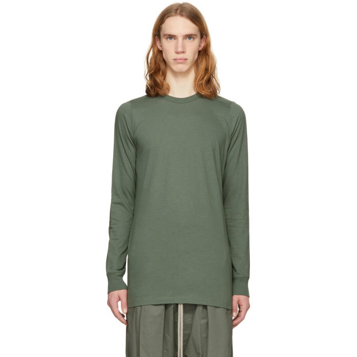 Photo: Rick Owens Green Long Sleeve Level T-Shirt