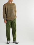 Anonymous ism - Waffle-Knit Wool Sweater - Green