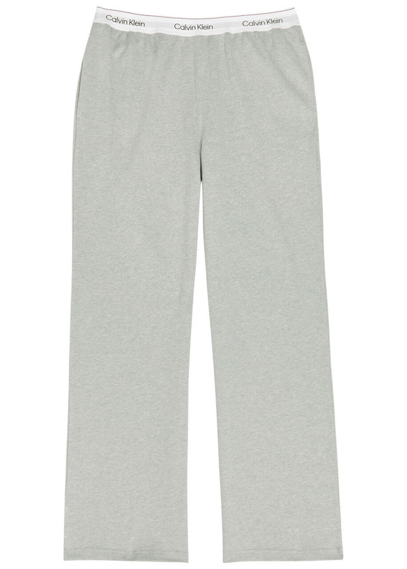 Photo: Calvin Klein Icon Logo Cotton Pyjama Trousers Grey