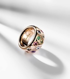 Pomellato Iconica Large 18kt rose gold ring with gemstones