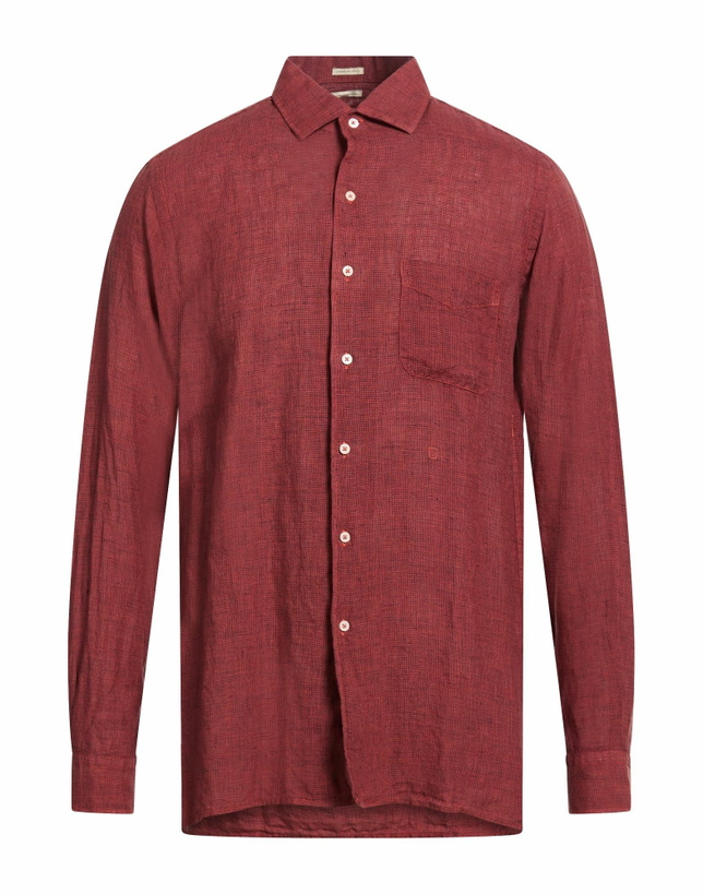 Photo: Massimo Alba Mens Shirt in Brick