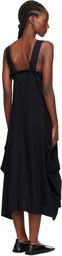 Y's Black E-Work Pocket Maxi Dress