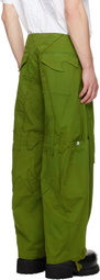 YAKU Green Battle Axe Cargo Pants