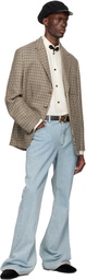 Valentino Beige Single-Breasted Blazer
