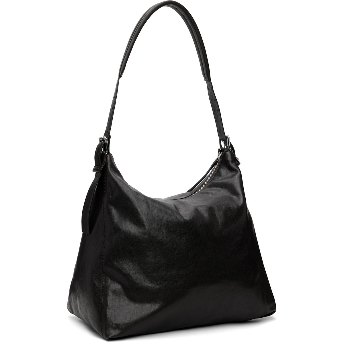 LEMAIRE Brown Belted Leather Tote