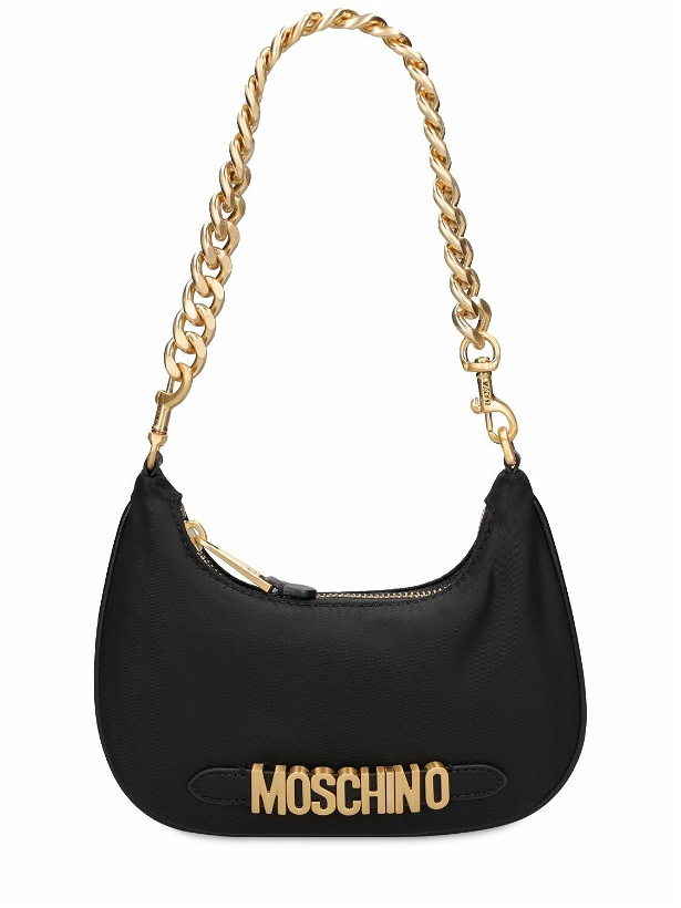 Photo: MOSCHINO - Logo Nylon Top Handle Bag