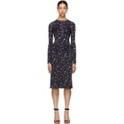 Altuzarra Black and Purple Maria Teresa Dress