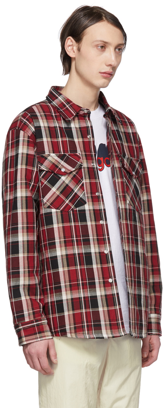 Noon Goons Red & White Plaid LBC Shirt