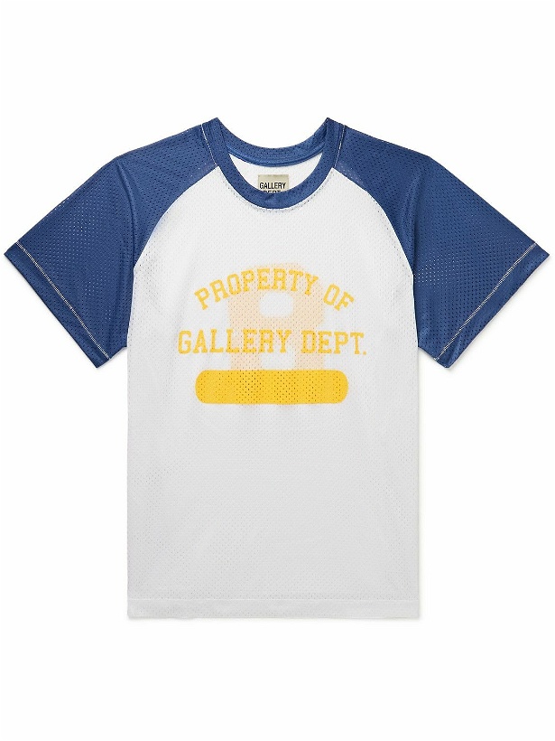 Photo: Gallery Dept. - Logo-Print Mesh T-Shirt - White