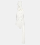 Magda Butrym Floral-appliqué hooded bodysuit