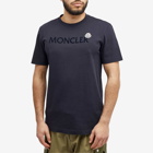Moncler Men's Tonal Logo T-Shirt in Navy