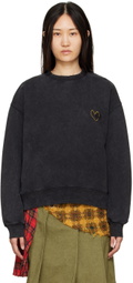 Andersson Bell Dark Grey Unisex Essential Heart Sweatshirt