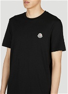 Moncler Logo Patch T-Shirt male Black