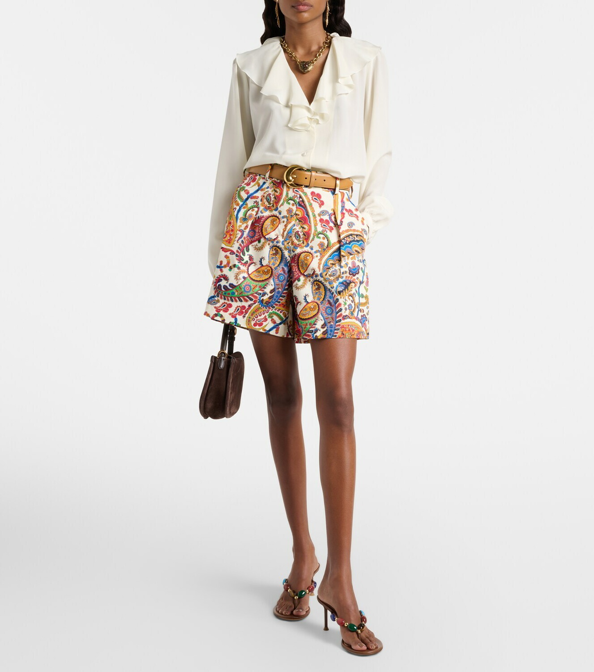 Etro Cotton-blend jacquard Bermuda shorts