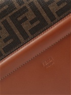 FENDI - Logo-Print Coated-Canvas and Leather Messenger Bag