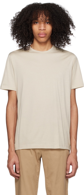 Photo: Sunspel Beige Classic T-Shirt