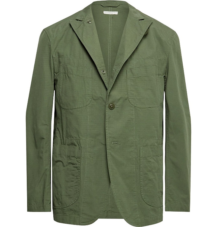 Photo: Engineered Garments - Cotton-Ripstop Blazer - Green