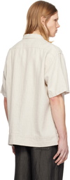 Pilgrim Surf + Supply Off-White Claude Short Sleeve Shirt