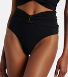 Saint Laurent Cutout embellished swimsuit