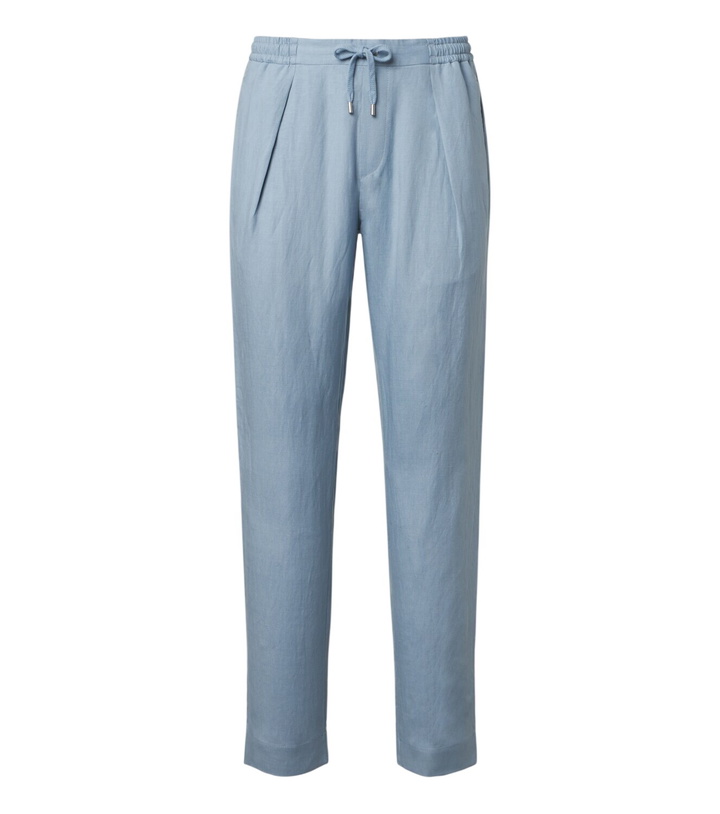 Photo: Ralph Lauren Purple Label Silk and linen straight pants