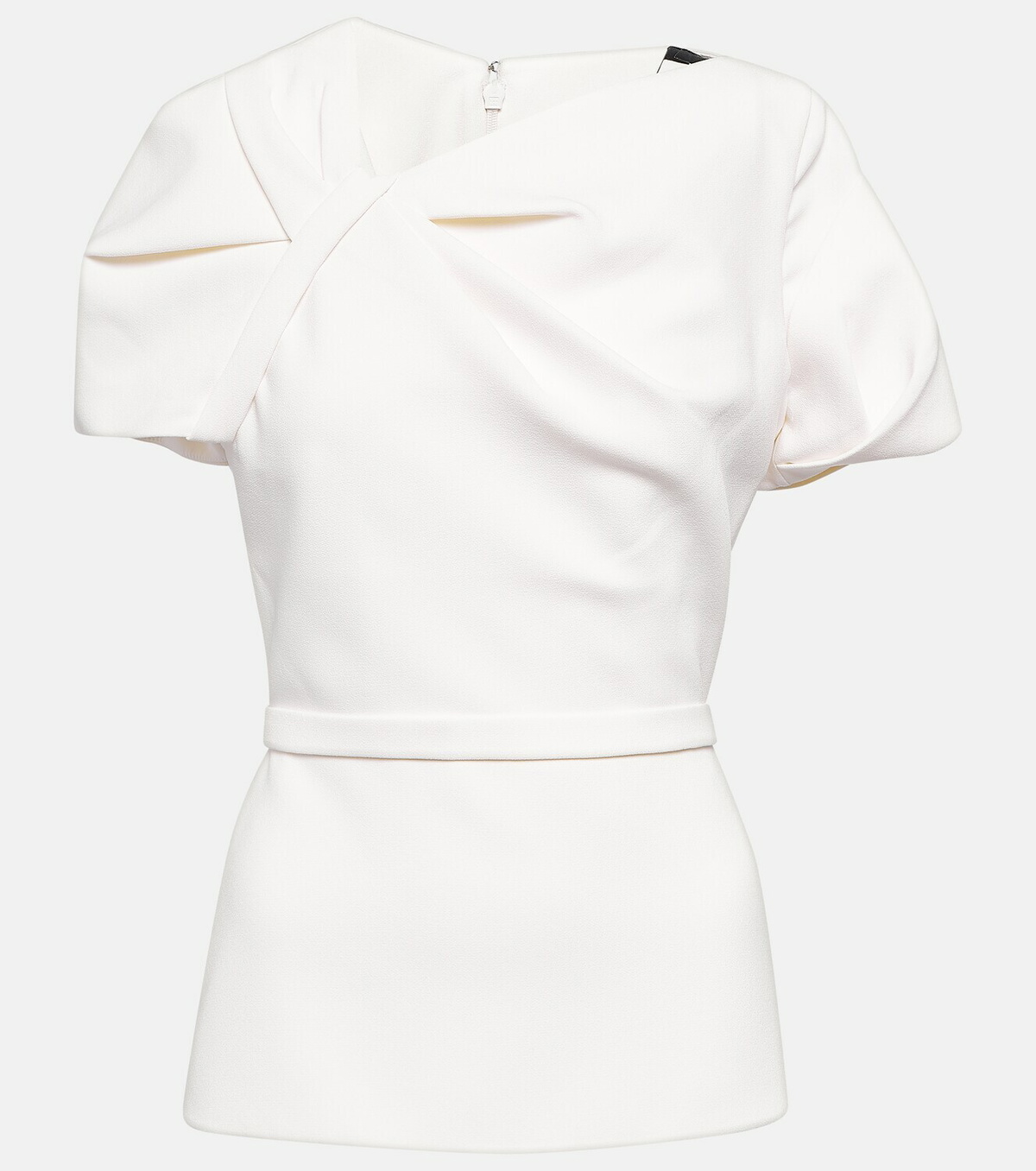Safiyaa Peplum crêpe top