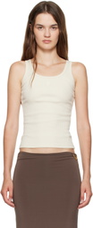 AMIRI Off-White 'MA' Embroidery Tank Top