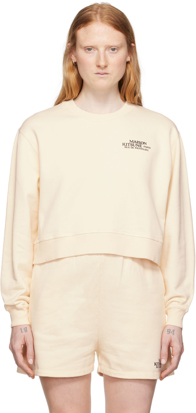 Maison Kitsuné Off-White Rue De Richelieu Sweatshirt Maison Kitsune