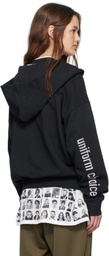 032c Black Routine Zip Hoodie