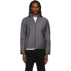 Hugo Gray Slim-Fit Chalk-Stripe Virgin Wool Jacket