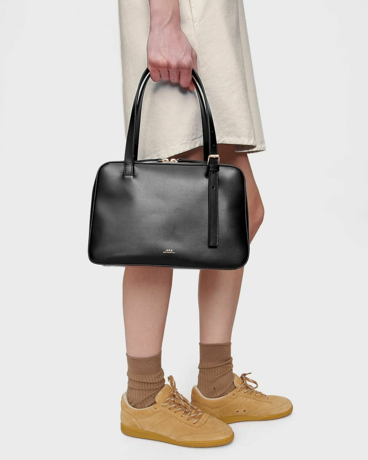 A.P.C. VIRGINIE BOX BAG Black Mens Handbags/Messenger & Crossbody Bag