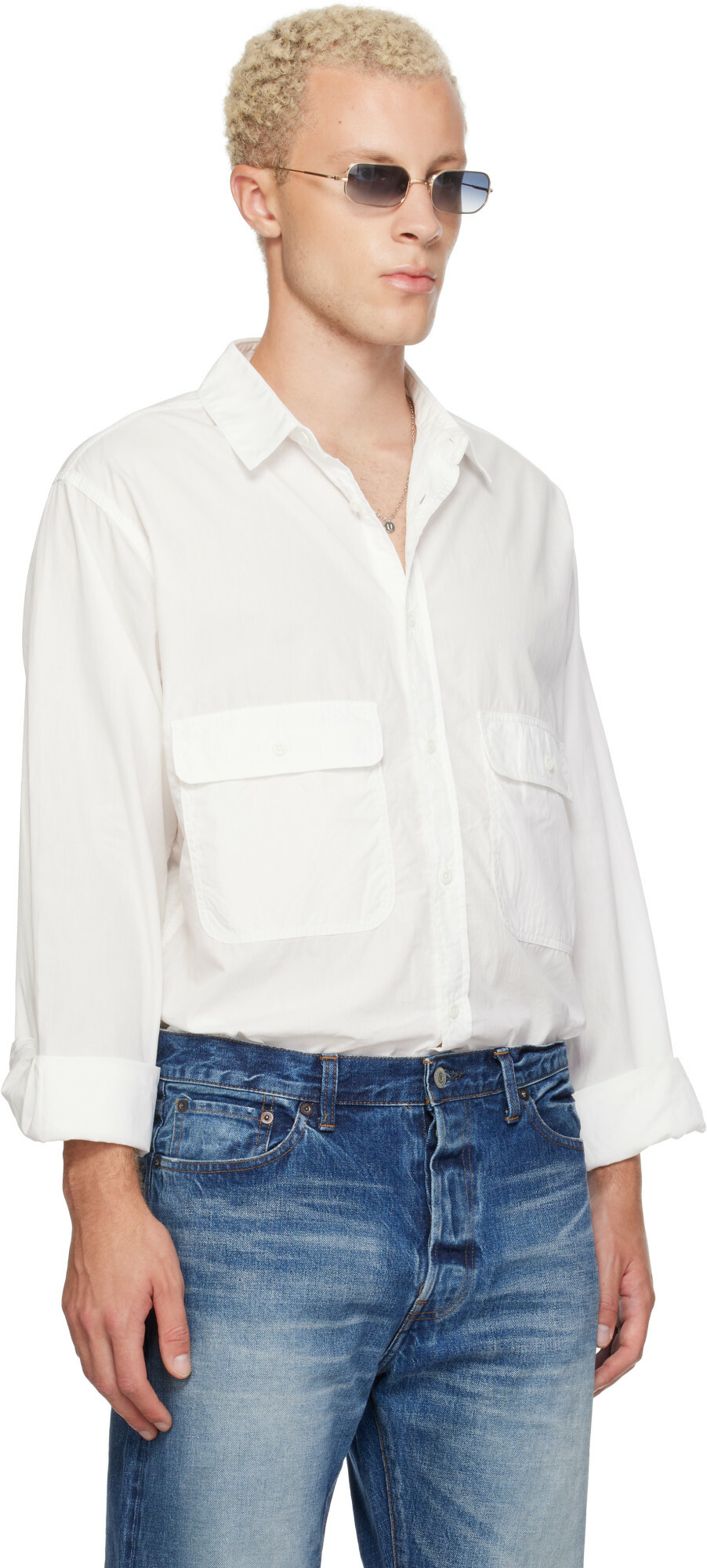 Ordinary Fits White Basic Work Shirt