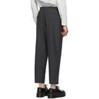 Comme des Garcons Homme Deux Grey Tropical Wool Trousers