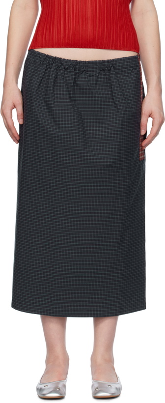 Photo: SC103 Navy Uniform Midi Skirt