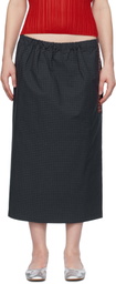 SC103 Navy Uniform Midi Skirt