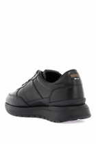 BOSS black leather minimalist sneakers with leather sole jace_runn_bu Black