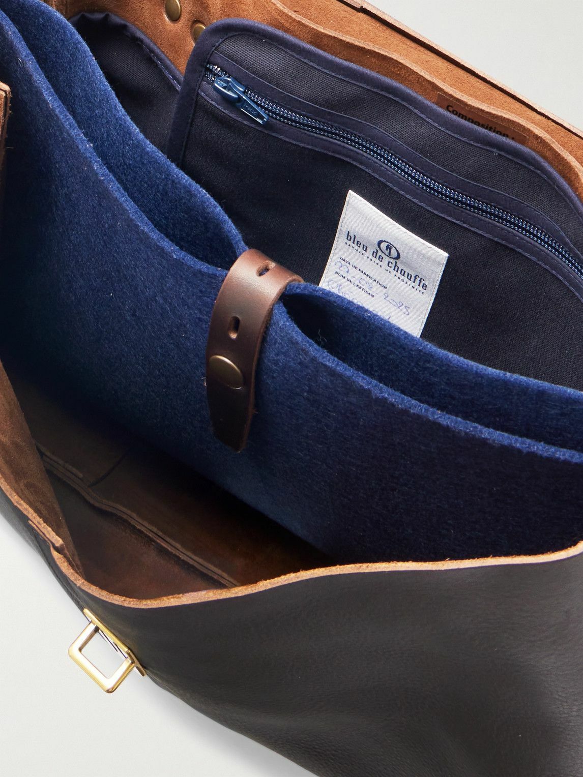 Bleu de Chauffe - Charles Full-Grain Leather Briefcase