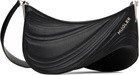 Mugler Black Medium Embossed Spiral Curve 01 Bag