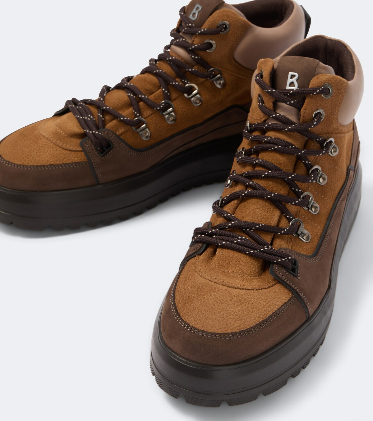 Bogner Antwerp leather and suede lace-up boots