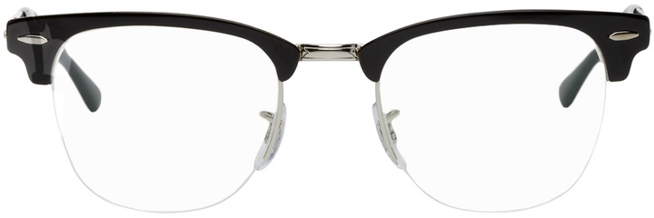 Photo: Ray-Ban Black Clubmaster Semi-Rimless Glasses