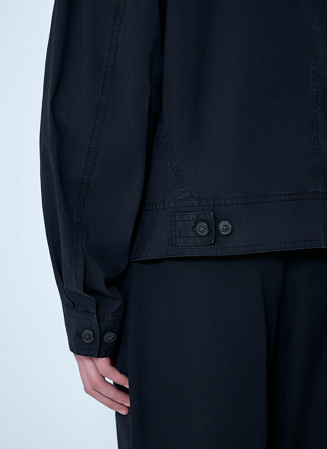 Dries Van Noten Cotton Jacket with Snap Fastening